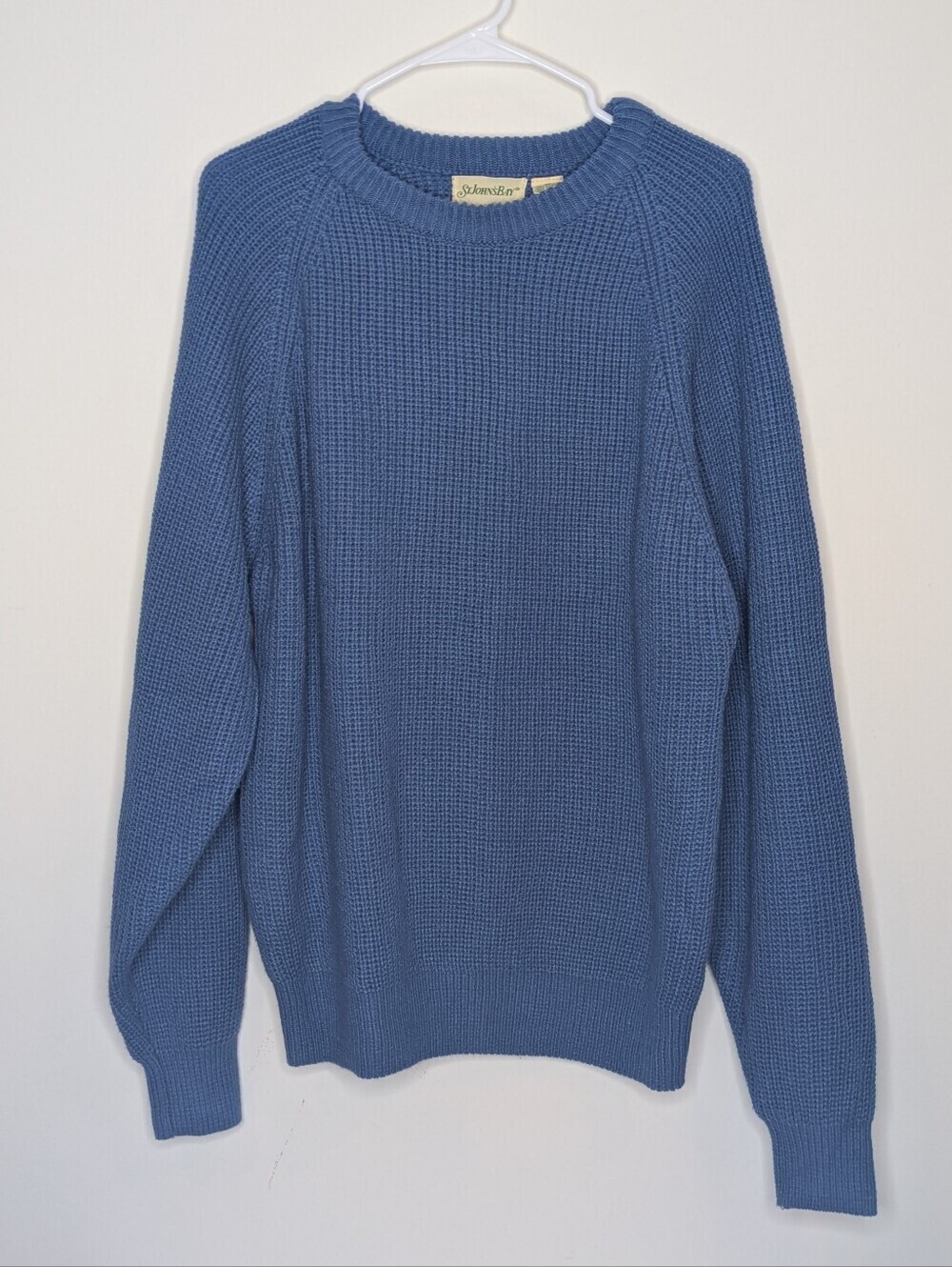 Vintage St. John's Bay Blue Knit Sweater XL